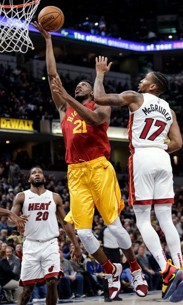 Evans scores 23 points to lead Pacers past Heat 99-91